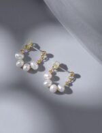 Pendientes de perlas tipo candado - Imagen 3