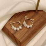 Pendientes de perlas tipo candado - Imagen 4