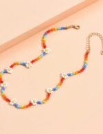 Collar multicolor con flores - Imagen 4