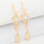 Aretes Colgantes Love - Imagen 3