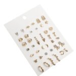 Set de aretes de boton con aleacion de zinc Anatole - Imagen 4