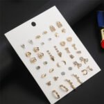 Set de aretes de boton con aleacion de zinc Anatole - Imagen 2