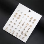 Set de aretes de boton con aleacion de zinc Anatole - Imagen 5