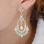 Aretes con aleacion de zinc Helia - Imagen 3