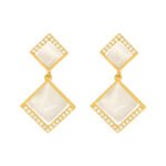 Aretes colgantes con aleacion de zinc Lyra