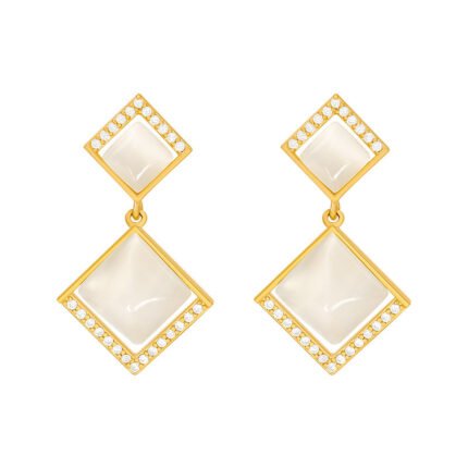 Aretes colgantes con aleacion de zinc Lyra