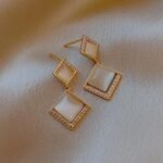 Aretes colgantes con aleacion de zinc Lyra - Imagen 5