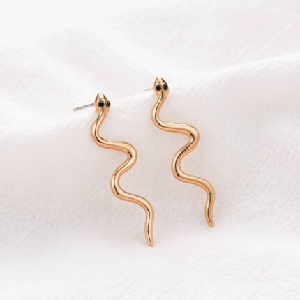 Aretes de boton con aleacion de zinc Rhea