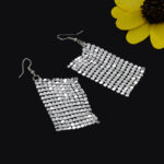 Aretes colgantes con aleacion de zinc Charis - Imagen 6