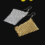 Aretes colgantes con aleacion de zinc Charis - Imagen 7