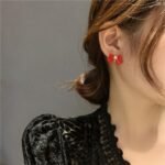 Arete enjoyado con aleacion de zinc Elena - Imagen 5