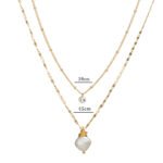 Collar de cristal con perlas Elpis - Imagen 3