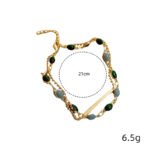 Arete con gemas y aleacion de zinc Kyklos - Imagen 5