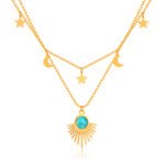 Collar de titaneo con acero inoxidable Evadne