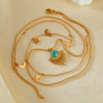 Collar de titaneo con acero inoxidable Evadne - Imagen 3