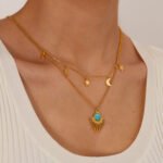 Collar de titaneo con acero inoxidable Evadne - Imagen 5