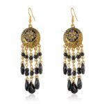 Aretes colgantes con aleacion de zinc Aura