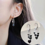 Aretes colgantes con aleacion de zinc Stalaktis
