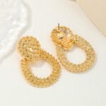 Aretes colgantes con aleacion de zinc Anatole - Imagen 4