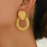 Aretes colgantes con aleacion de zinc Anatole - Imagen 3