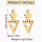 Aretes colgantes triangulares Hydor - Imagen 2