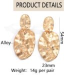 Aretes colgantes con aleacion de zinc Eirene - Imagen 2