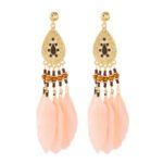 Aretes colgantes con plumas Ligeia