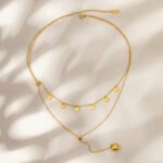 Collar de titaneo en forma de corazon Filomena - Imagen 6