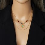 Collar con acero inoxidable y cristales Olimpia - Imagen 3