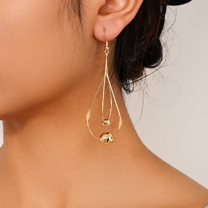 Aretes colgantes con aleacion de zinc Stalaktis