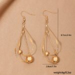 Aretes colgantes con aleacion de zinc Stalaktis - Imagen 2