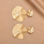 Arete de boton con aleacion de zinc Ariadna - Imagen 4