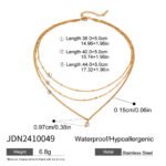 Collar de joyas con acero inoxidable Evi - Imagen 5
