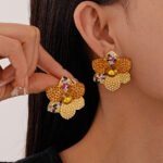 Aretes con aleacion de zinc Ligeia - Imagen 3