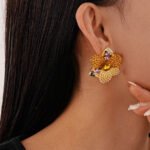 Aretes con aleacion de zinc Ligeia - Imagen 5