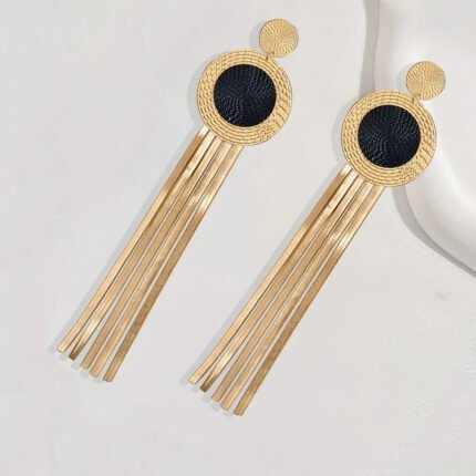 Aretes pintados colgantes con aleacion de zinc Pege