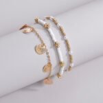 Brazalete enjoyado con aleacion de zinc Maia