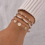 Brazalete enjoyado con aleacion de zinc Maia - Imagen 2