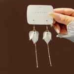 Aretes con resina y aleacion de zinc Tique