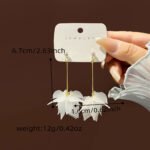 Aretes con resina y aleacion de zinc Tique - Imagen 3