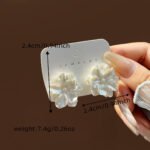 Aretes con resina y aleacion de zinc Tique - Imagen 5