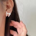 Aretes de lazos con aleacion de zinc Dione - Imagen 2