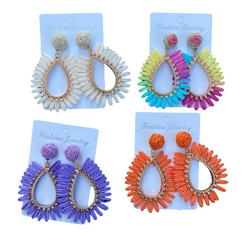 17482470522293741_1969 Aretes caseros colgantes con aleacion de zinc Calirroe - Imagen 1