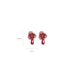 Aretes en forma de flor con aleacion de zinc Cirene - Imagen 3