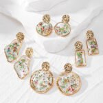 Aretes de gel con aleacion de zinc Cirene