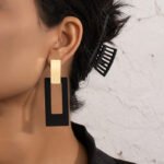Aretes con aleacion de zinc Galene - Imagen 3
