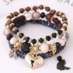 Brazalete de tres capas con aleacion de zinc Melisa